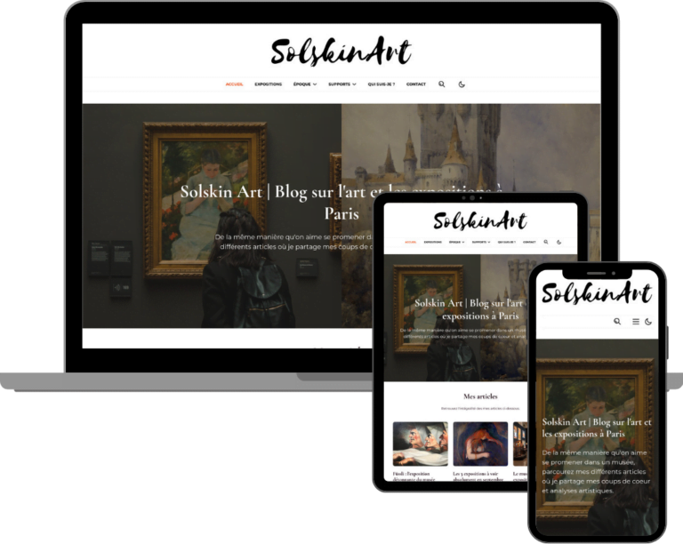 mockup site Solskin art