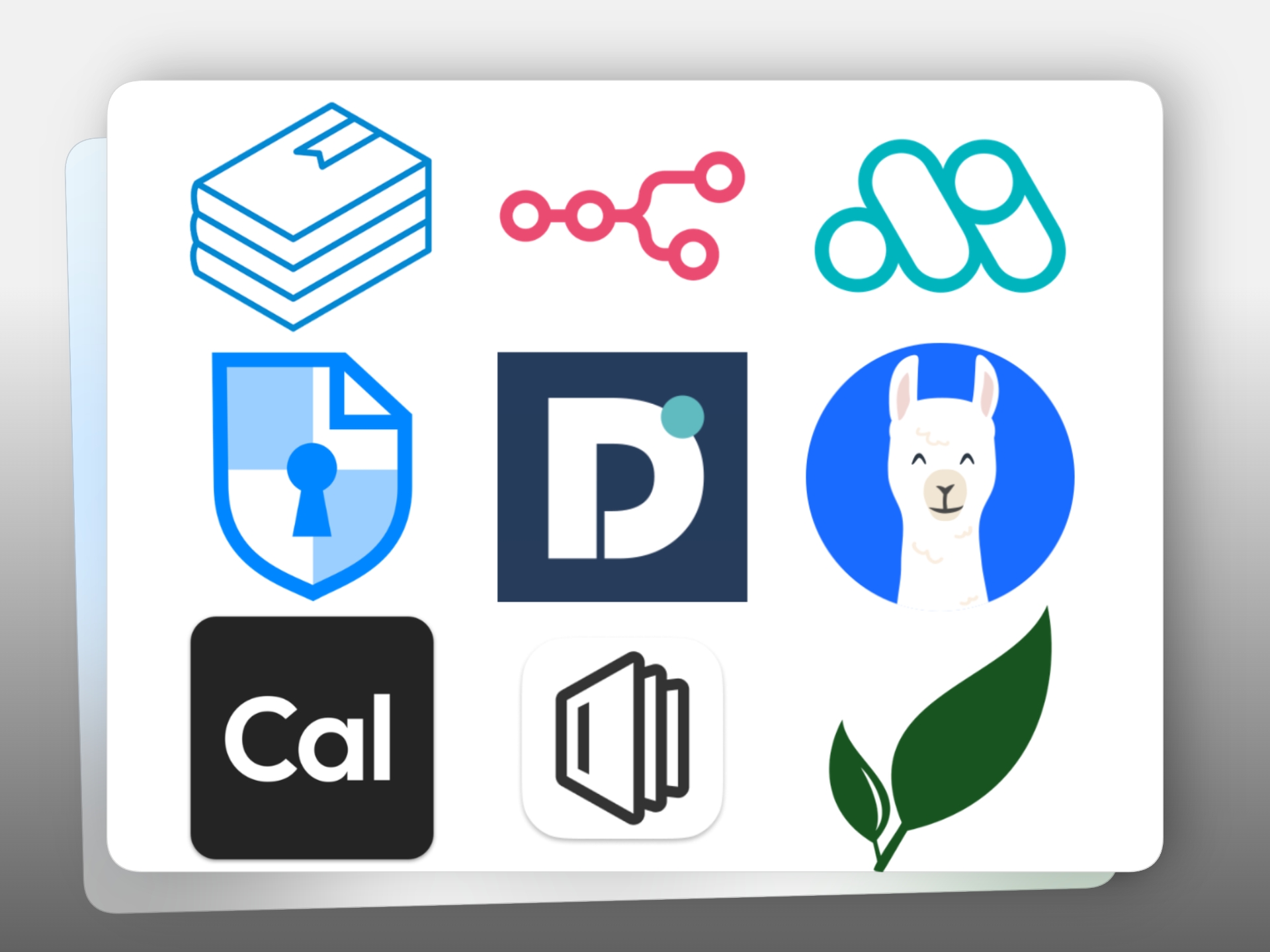grille de logos d'applications opensource